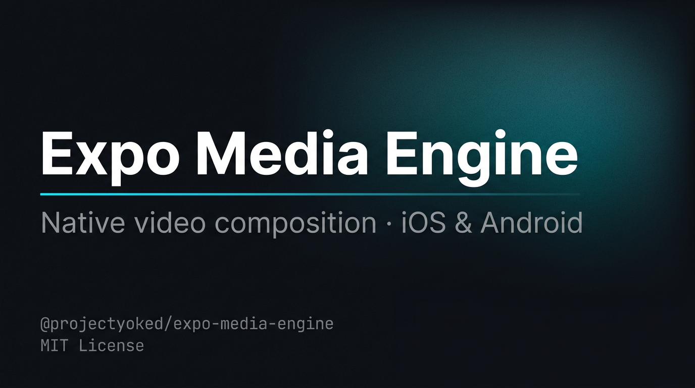 Expo Media Engine — native video composition for Expo